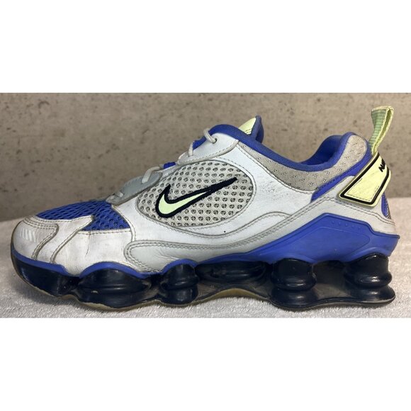 NIKE SHOX TL NOVA WHITE SAPPHIRE BLUE RUNNING SHOES CV3602-100 (WOMENS SIZE 10) - Picture 5 of 10